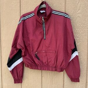 BCBGeneration Burgundy Jacket with Black Accents Sz M
